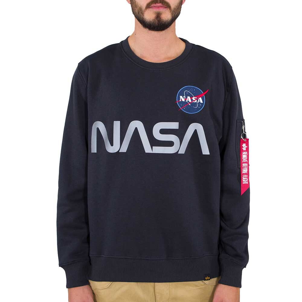 

Толстовка Alpha Industries NASA Reflective, синий