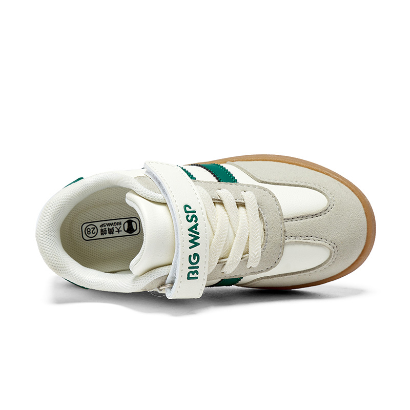 Детские повседневные кроссовки Low-Top Kids' BIG WASP, бежево-зеленые — фото 3