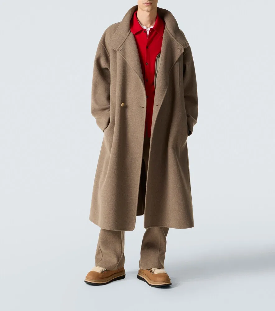 Походные ботинки UGG из замши и овчины Sacai, коричневый — фото 2