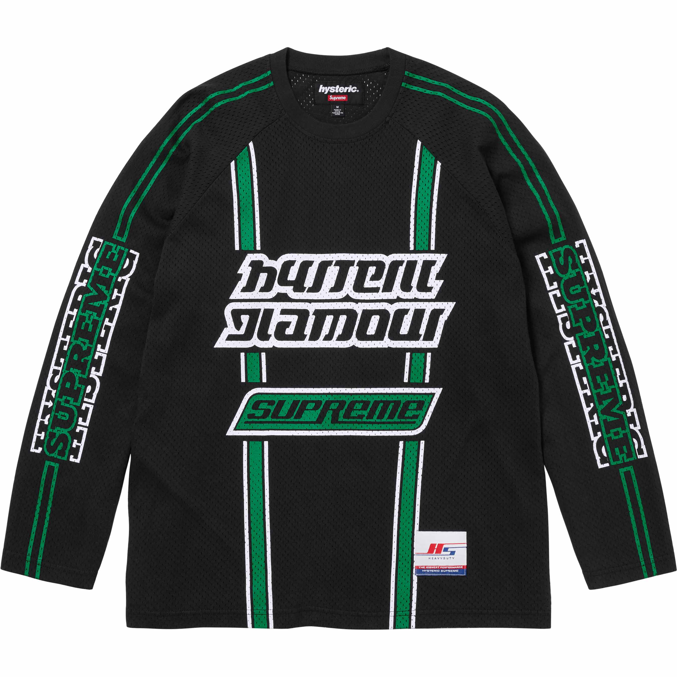 Hysteric Glamour Mesh длинная футболка Supreme, фиолетовый — фото 3