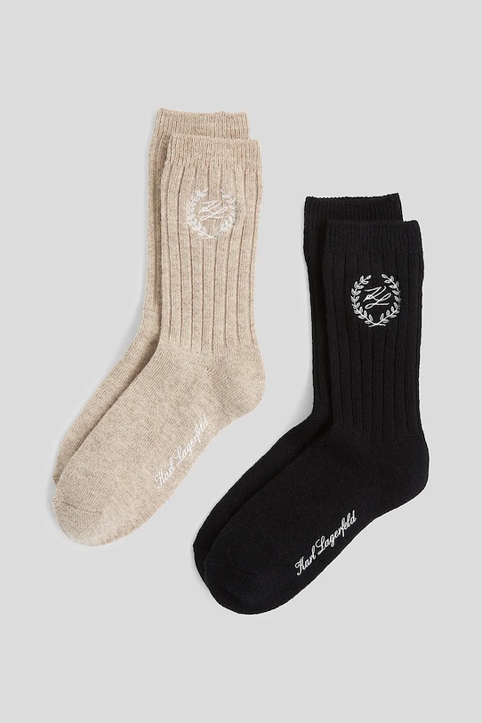 

Носки с добавлением шерсти 2 пары Karl Lagerfeld, мультиколор