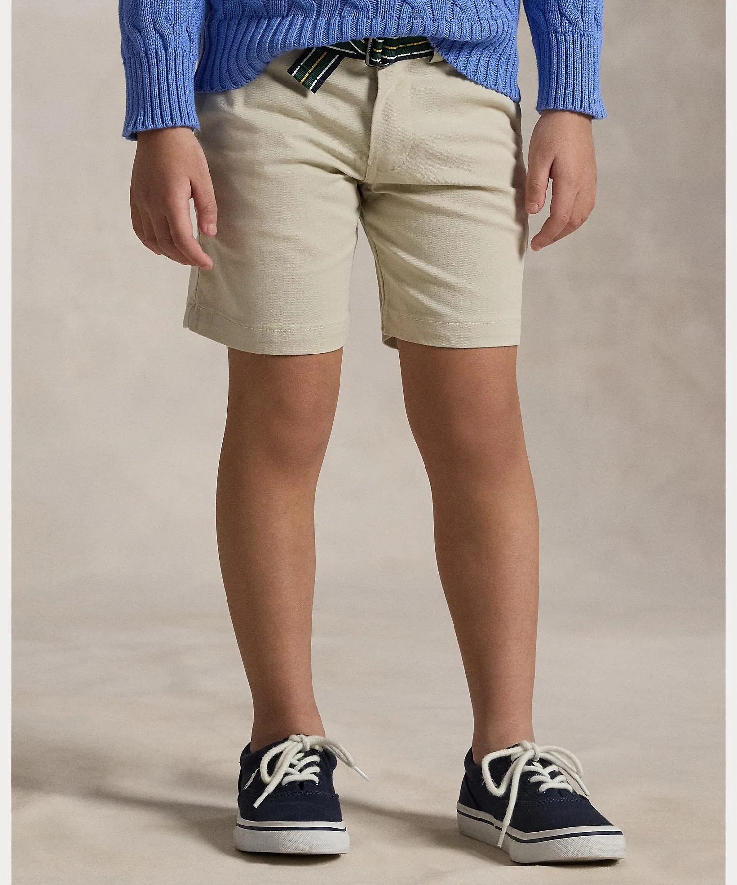 Детские шорты POLO RALPH LAUREN CHILDRENSWEAR прямые, из твила — фото 4