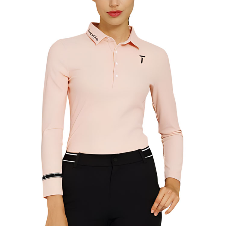 

Футболка поло женская осенняя EUROPEAN TOUR, розовая