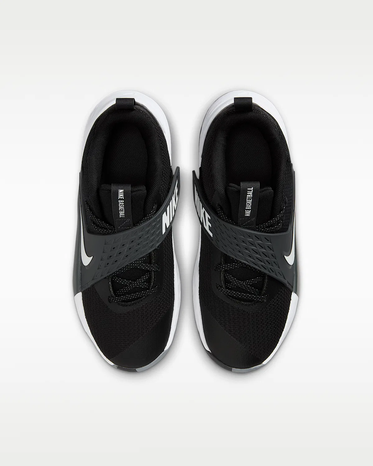 Детские баскетбольные кроссовки Nike Team Hustle D 12, Black/Anthracite/White — фото 4
