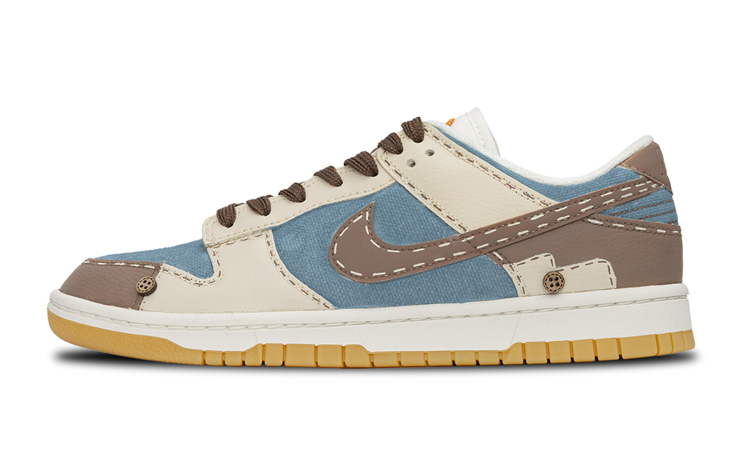 

Кроссовки Nike Dunk Skateboarding Shoes Unisex Low-top Shady Blue, коричневый