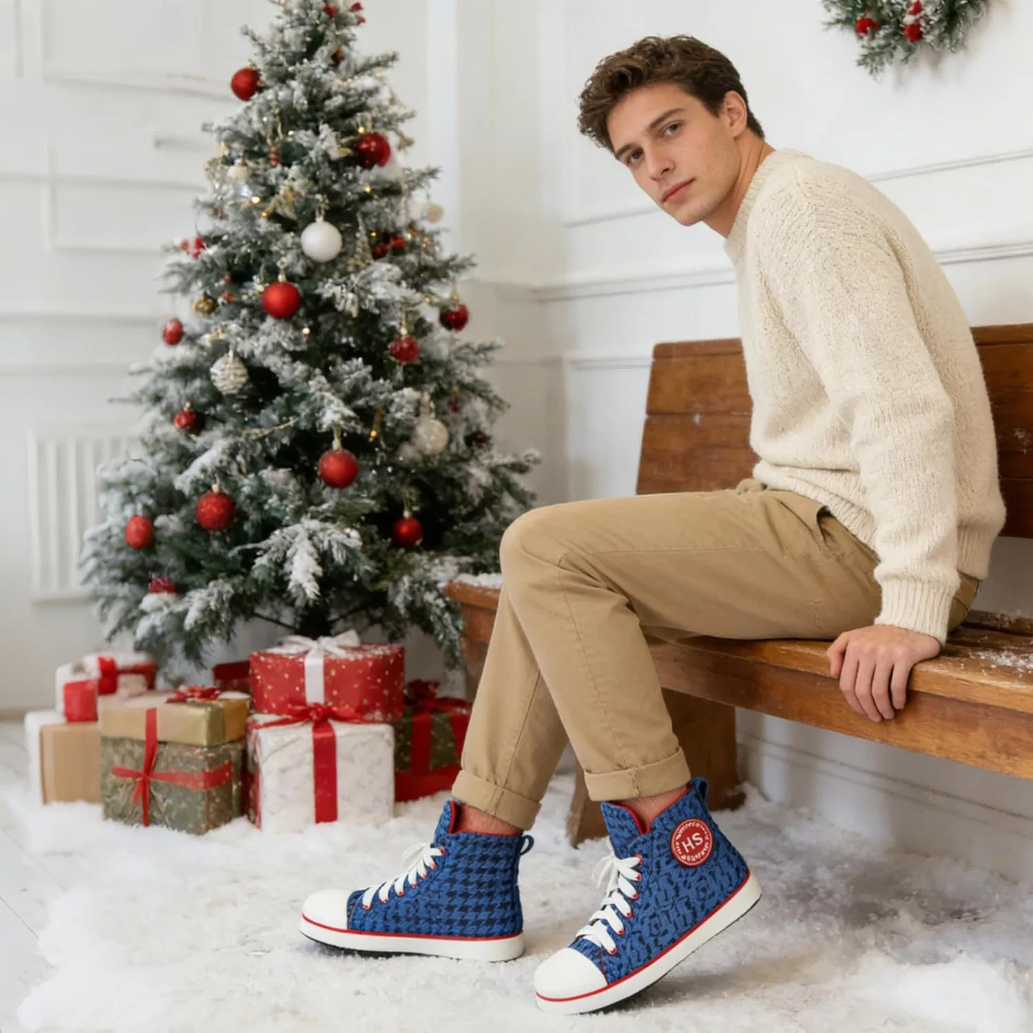 Тапочки домашние мужские, нескользящие, синие Home Slipper — фото 2