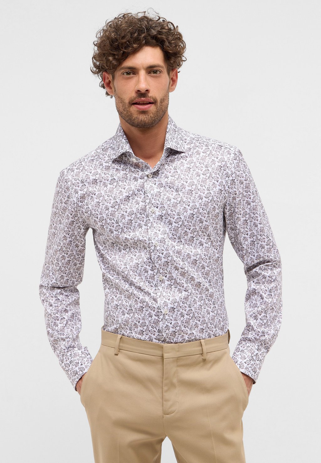 

Рубашка SLIM FIT Eterna, серый