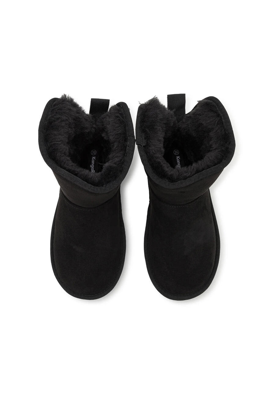 Детские кроссовки унисекс KangaROOS K-UK Soul с тёплой подкладкой 10256-000-5001, цвет чёрный как смоль — фото 3