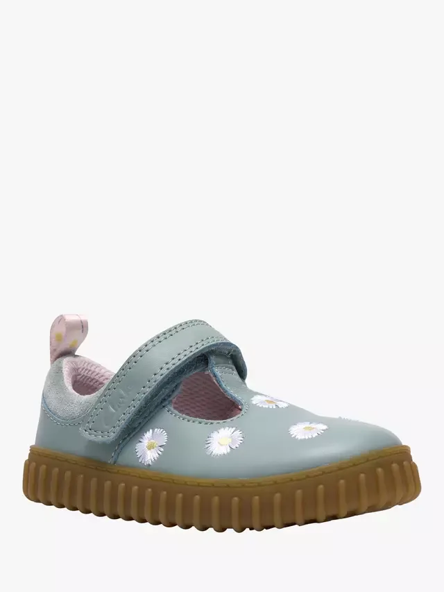 Детские весенние туфли-мэри-джейн от Kids' Cove, зеленые Clarks — фото 4