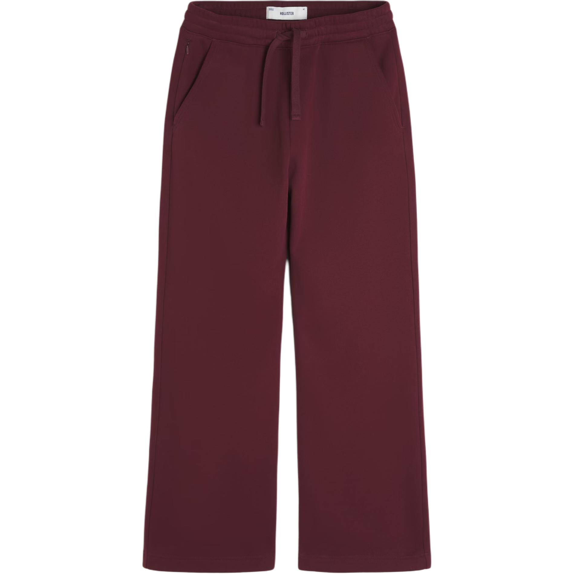 

Hollister/ Повседневные брюки мужские красные умеренно расклешенные