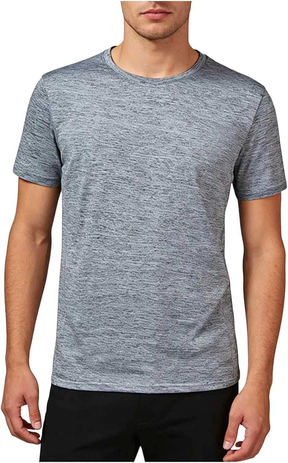 Футболка мужская с коротким рукавом, Slim Fit, быстросохнущая, дышащая, серая