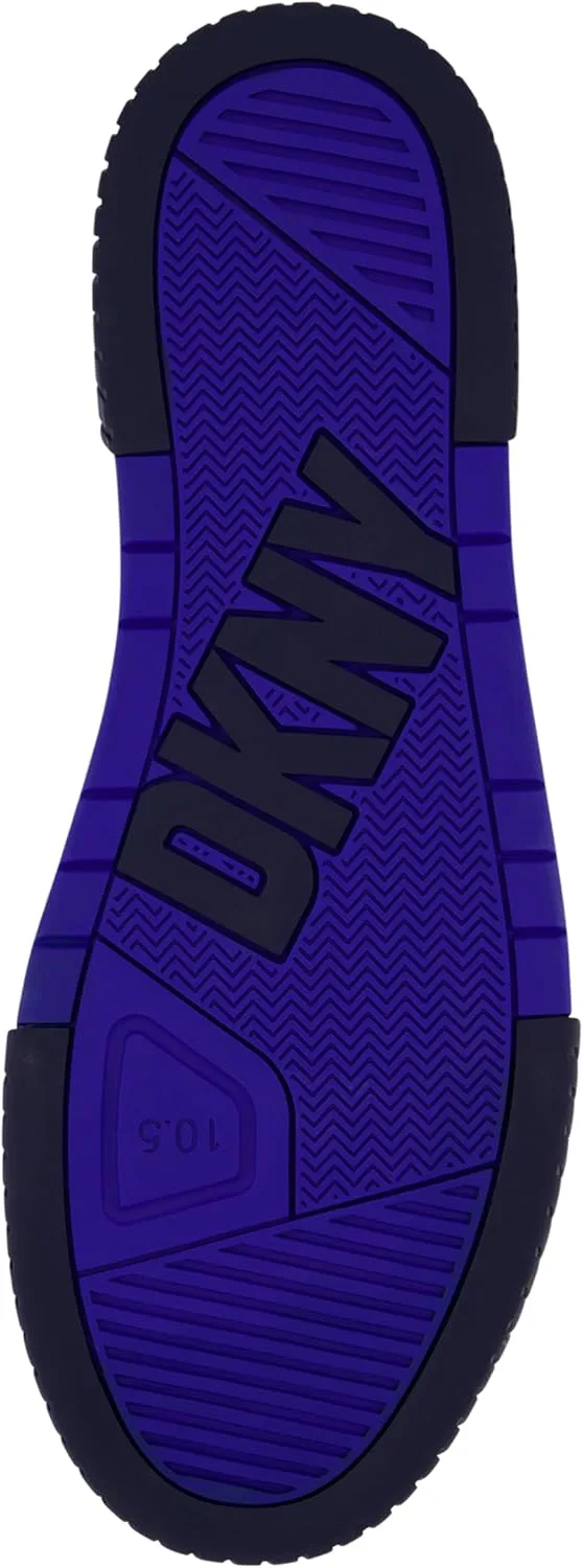 

Мужские кроссовки DKNY с резиновой подошвой, круглым носком и шнуровкой, темно-синий