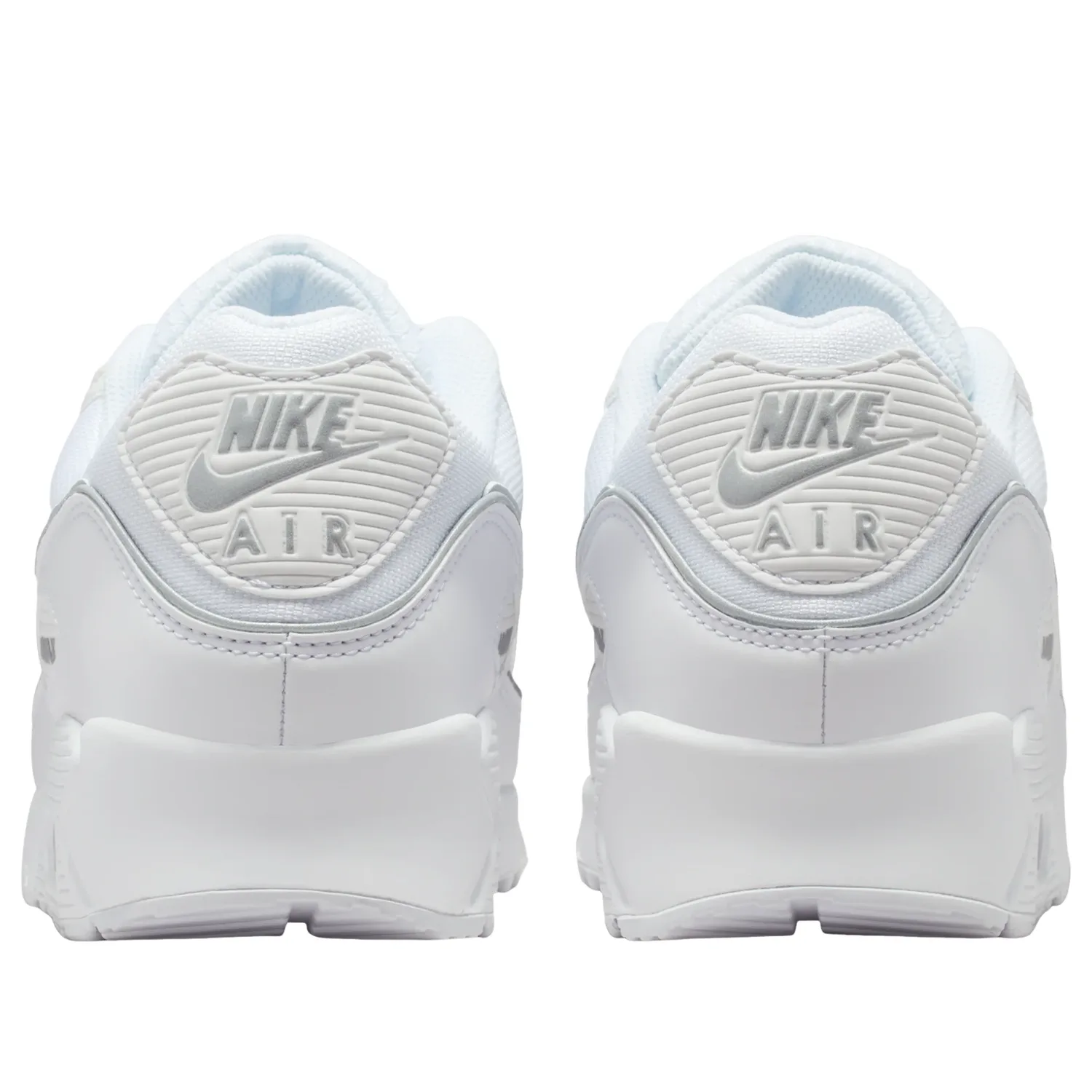 Кроссовки Nike Air Max 90 Premium 'White Metallic Silver' — фото 3
