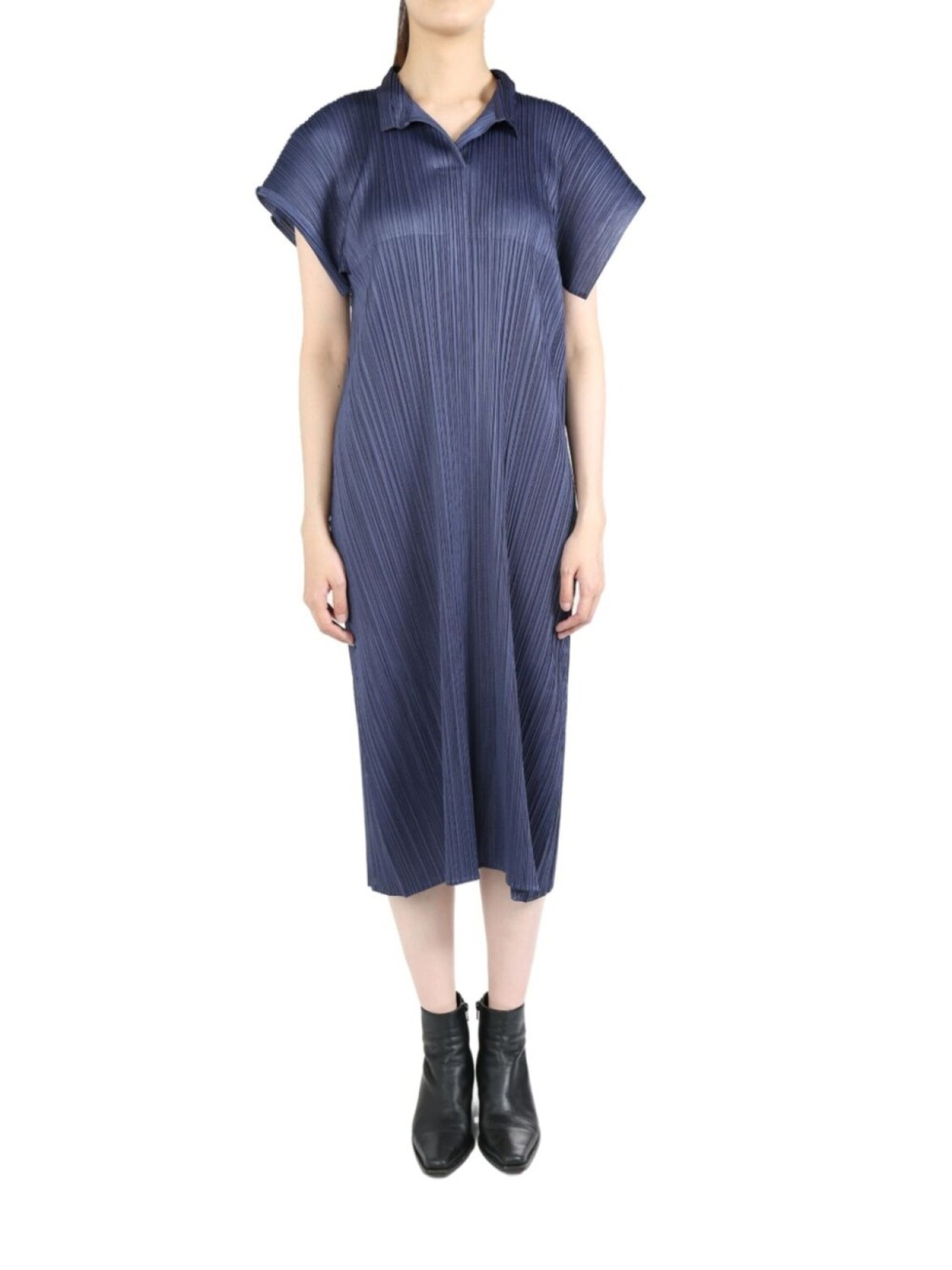 

Pleats Please Issey Miyake платье августа, синий