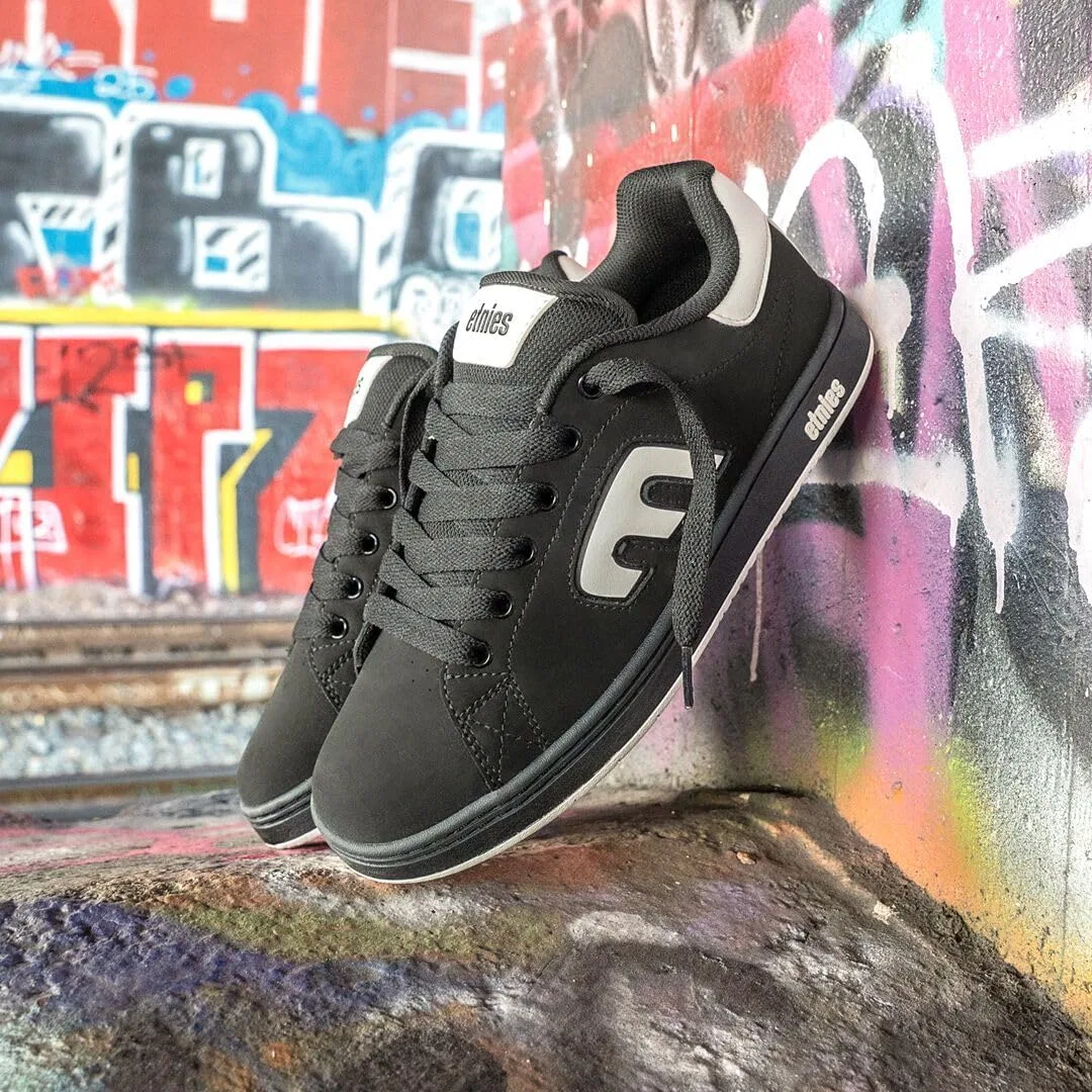 Кроссовки Etnies Callicut Heritage Skate Style с объемным дизайном, массивной подошвой в стиле 90-х, усиленной чашеобразной подошвой и амортизацией, для повседневной носки, Black Black White — фото 3