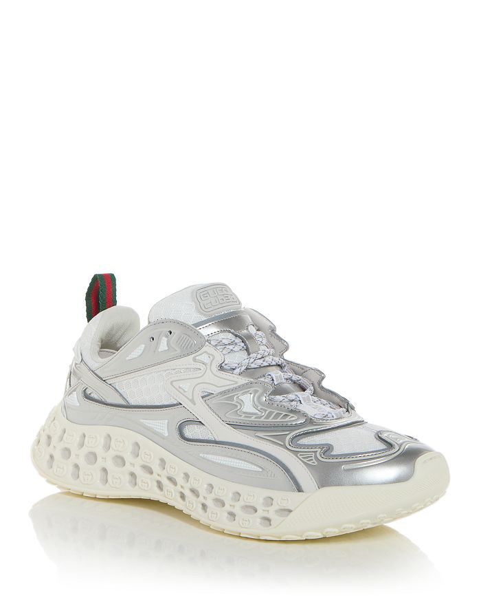 

Мужские кроссовки Demetra Cub 3D Low Top Gucci, серебряный
