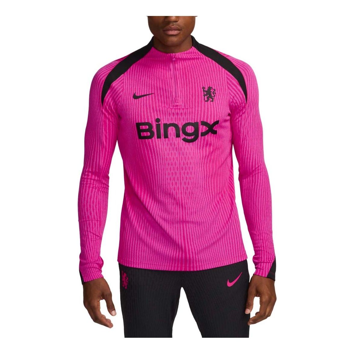 

Спортивный топ Nike Dri-FIT ADV Chelsea F.C. Strike Elite Third Football Knit Drill Top 'Pink Black' FQ2312-659, розовый