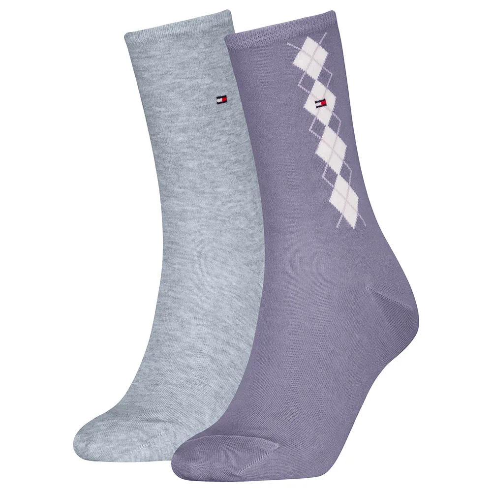

Носки 2 шт Tommy Hilfiger Argyle, фиолетовый