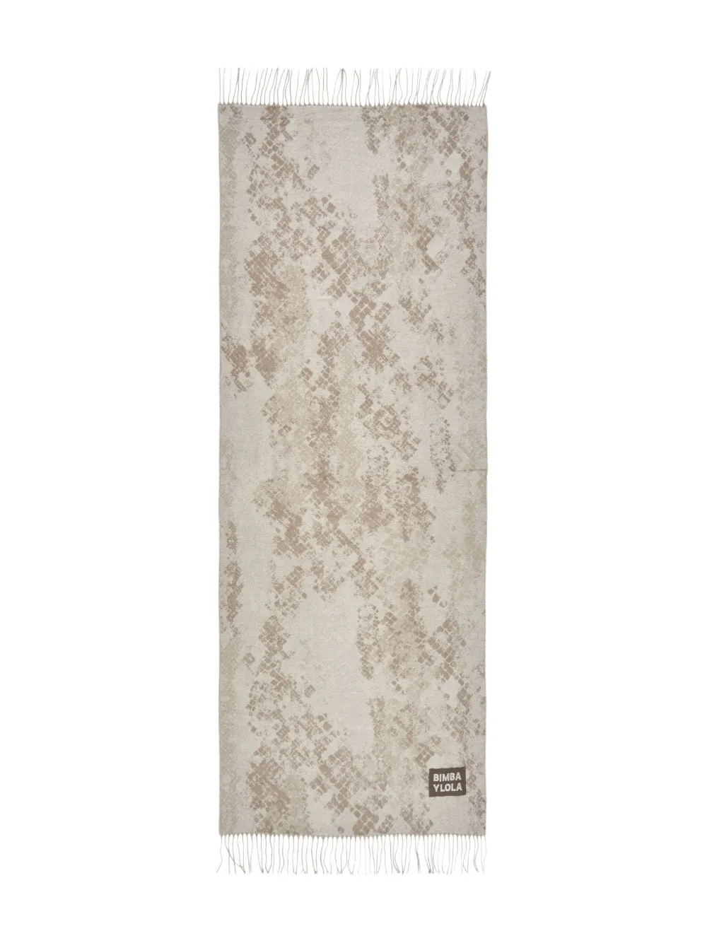 

Жаккардовый шарф с принтом под змеиную кожу Bimba Y Lola, нейтральный