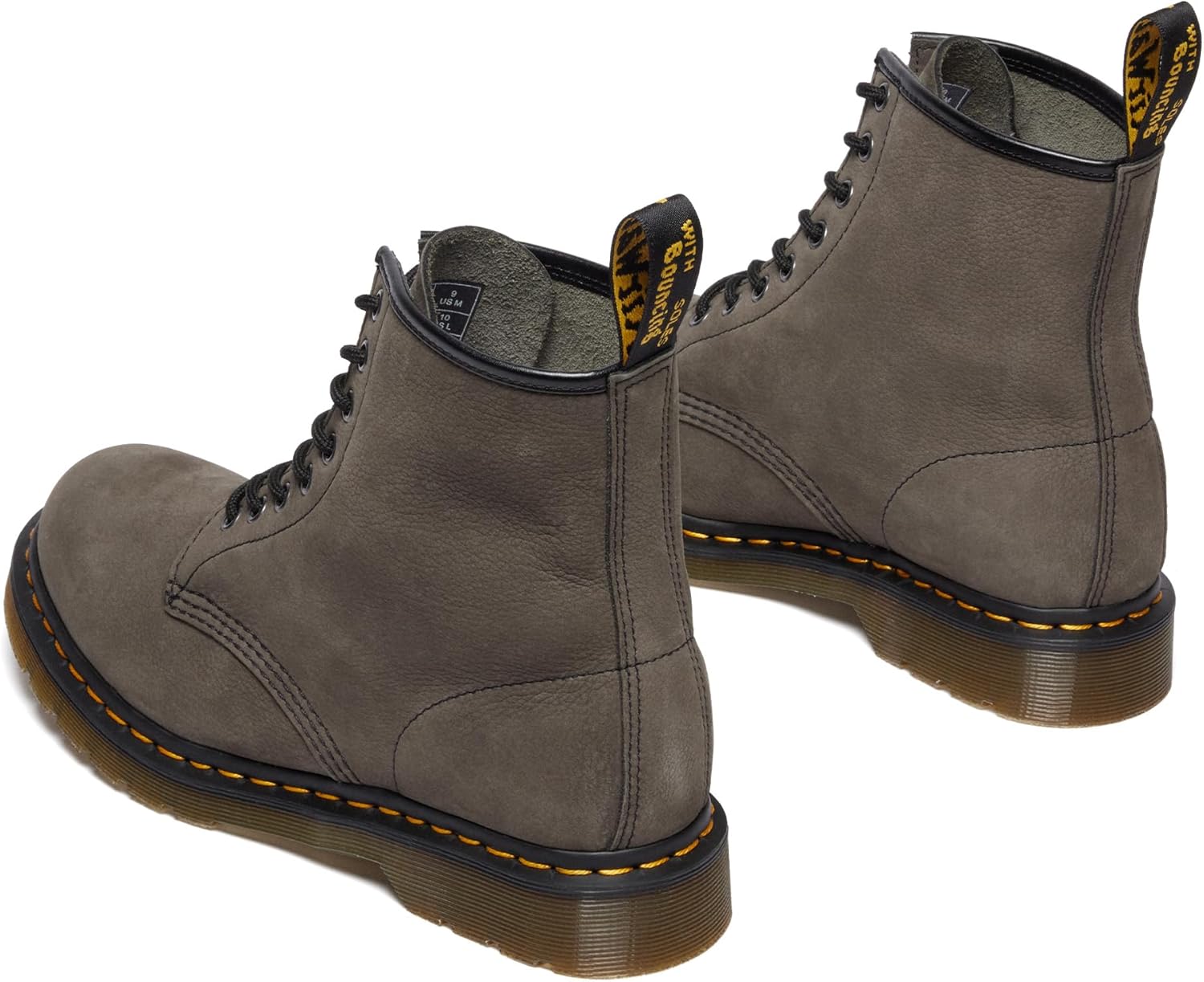 Ботинки Dr. Martens Unisex-Adult 1460 Milled Nubeck Wp Combat, Gunmetal — фото 3