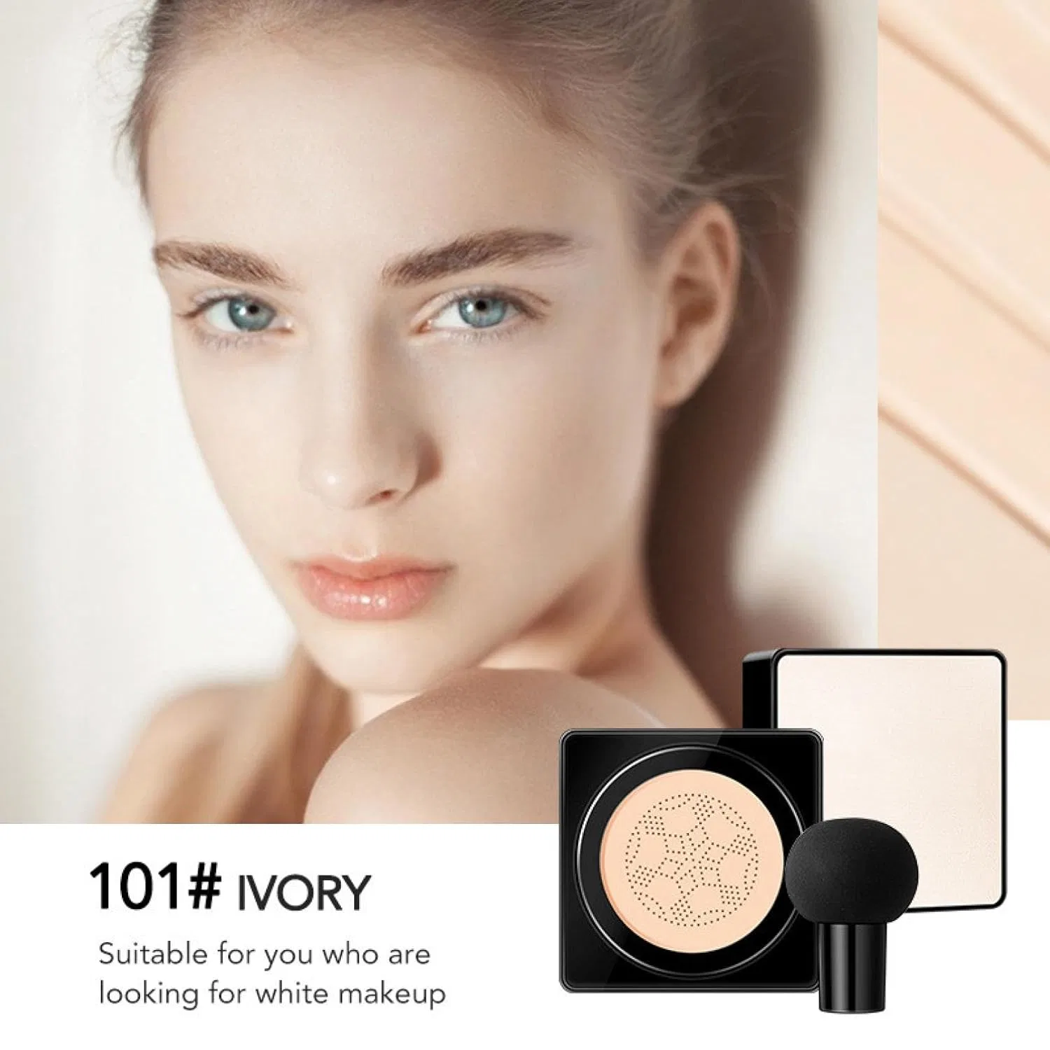 Тональный крем-кушон «Glow Foundation» от Luvie Vokkrv, Ivory — фото 2