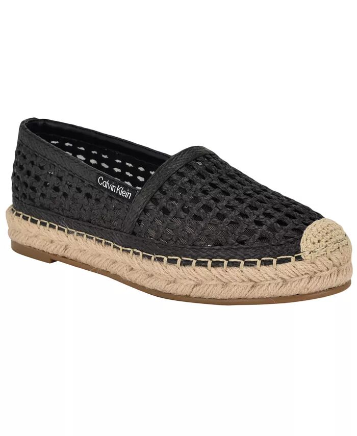 Женские эспадрильи Presley Slip-On Casual Flats Calvin Klein, черный