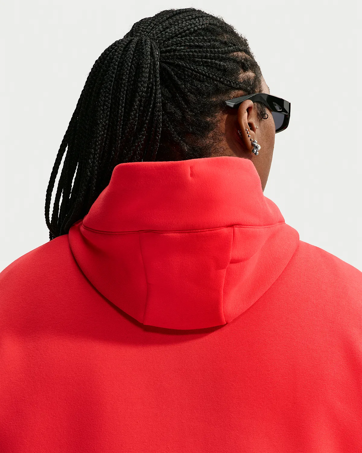 Женский оверсайз худи (большой размер) Nike Sportswear Phoenix Fleece, Light Crimson/Sail — фото 2
