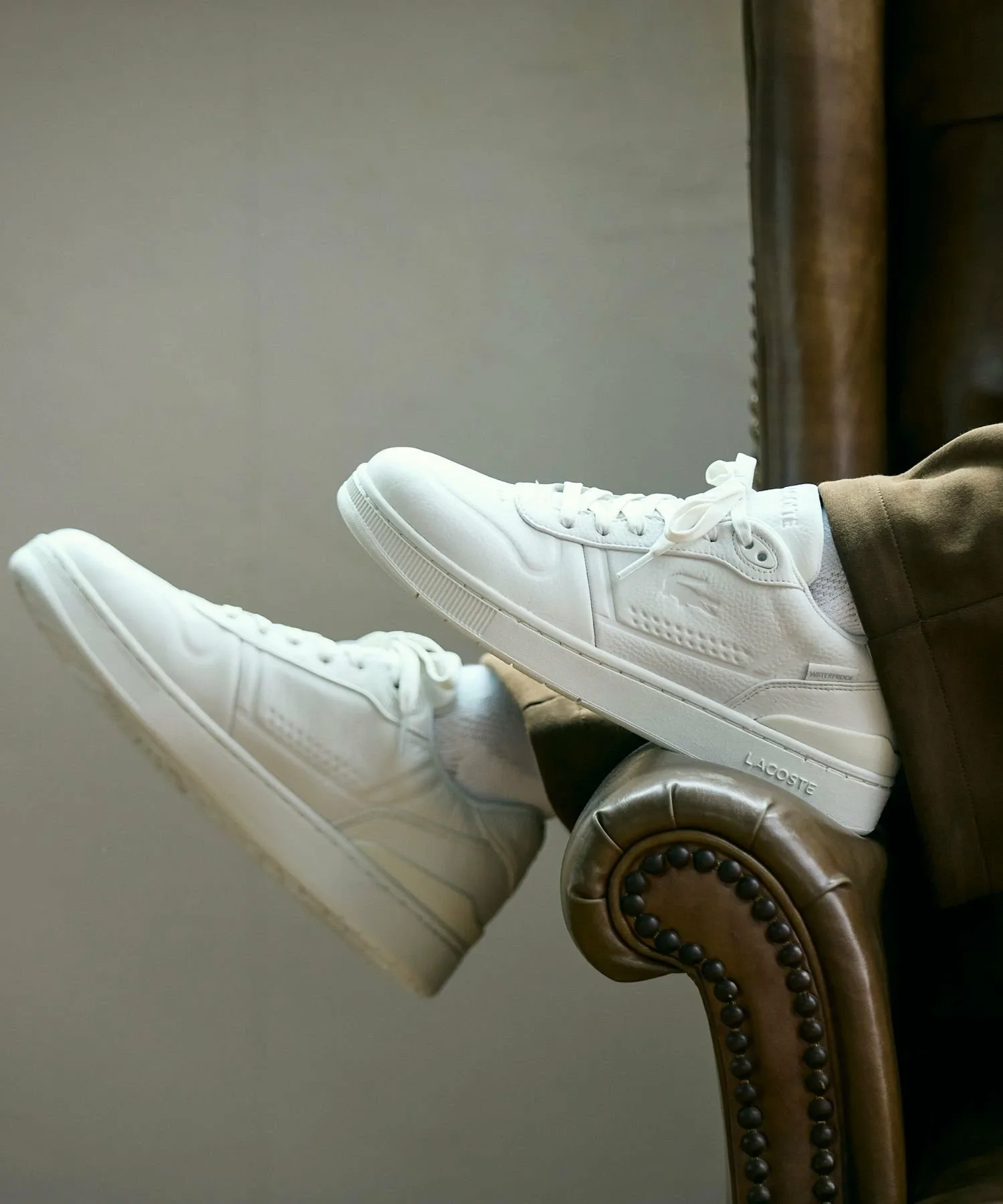 Мужской защитный щиток T-CLIP SHIELD 225 2 SMA LACOSTE, Off white — фото 4