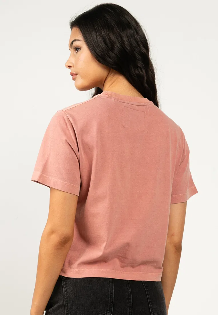 Футболка свободного кроя, с логотипом, Emb Core Logo Boxy Loose Tee Superdry — фото 2