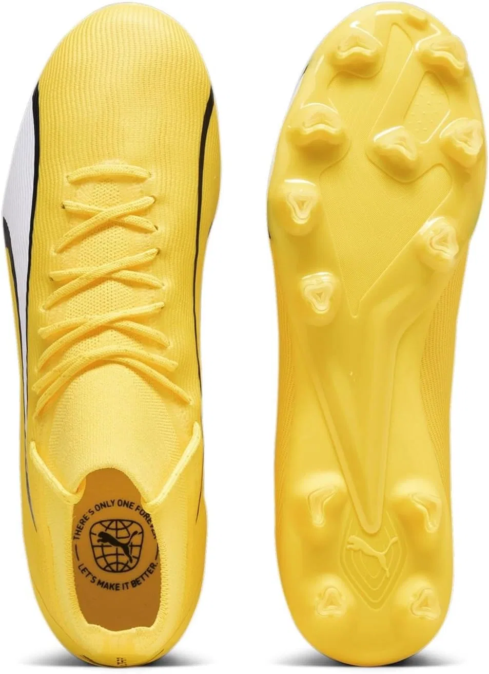 Спортивные кроссовки PUMA Ultra Pro Fg/Ag унисекс, Yellow Black Yellow Blaze Puma White Puma Black — фото 4