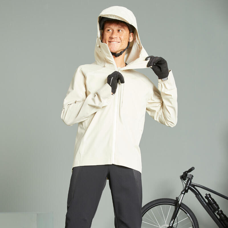 

Дождевик Rockrider, цвет leinenbeige/baumwollweiß/rauchschwarz