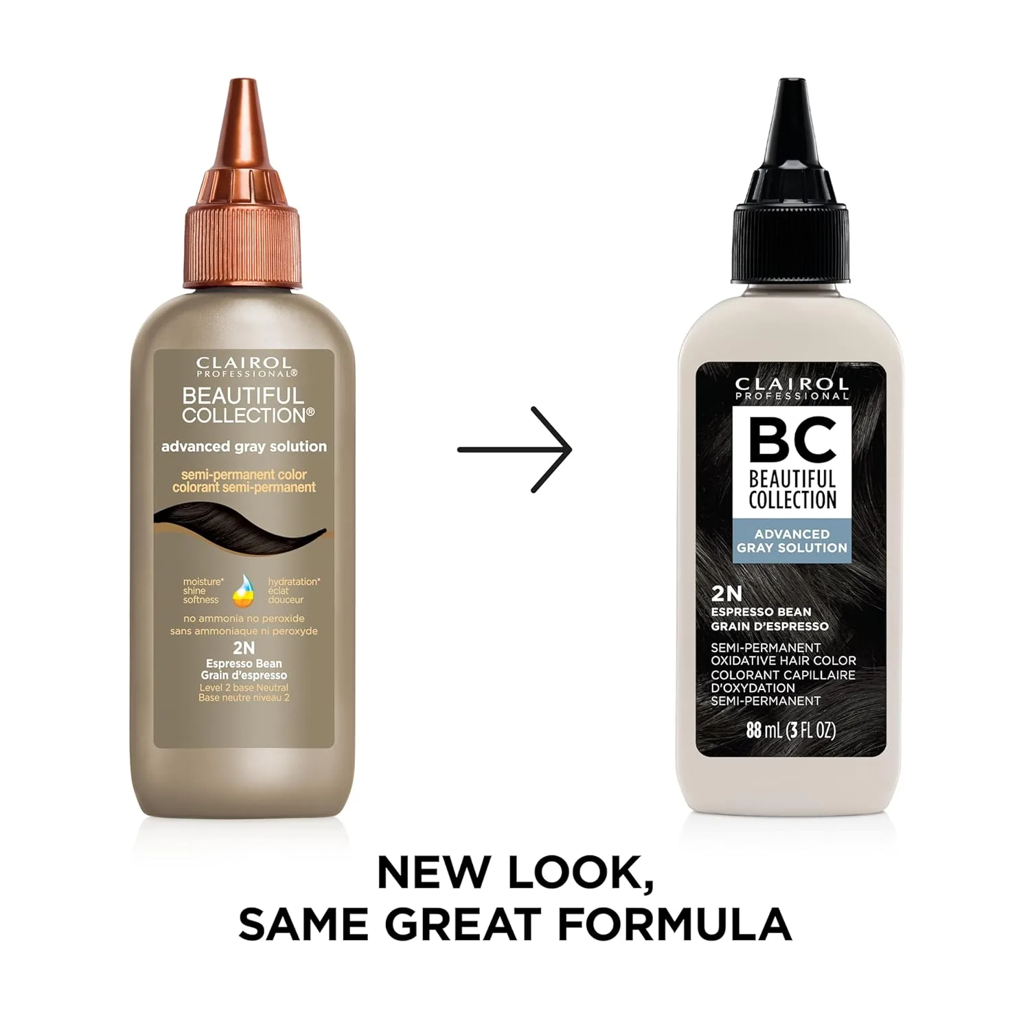 Краска для волос Clairol Professional Beautiful Collection Advanced Gray Solutions | Полуперманентная краска для волос с эффектом закрашивания седины для всех типов волос | Упаковка может отличаться, 2N Espresso Bean — фото 2
