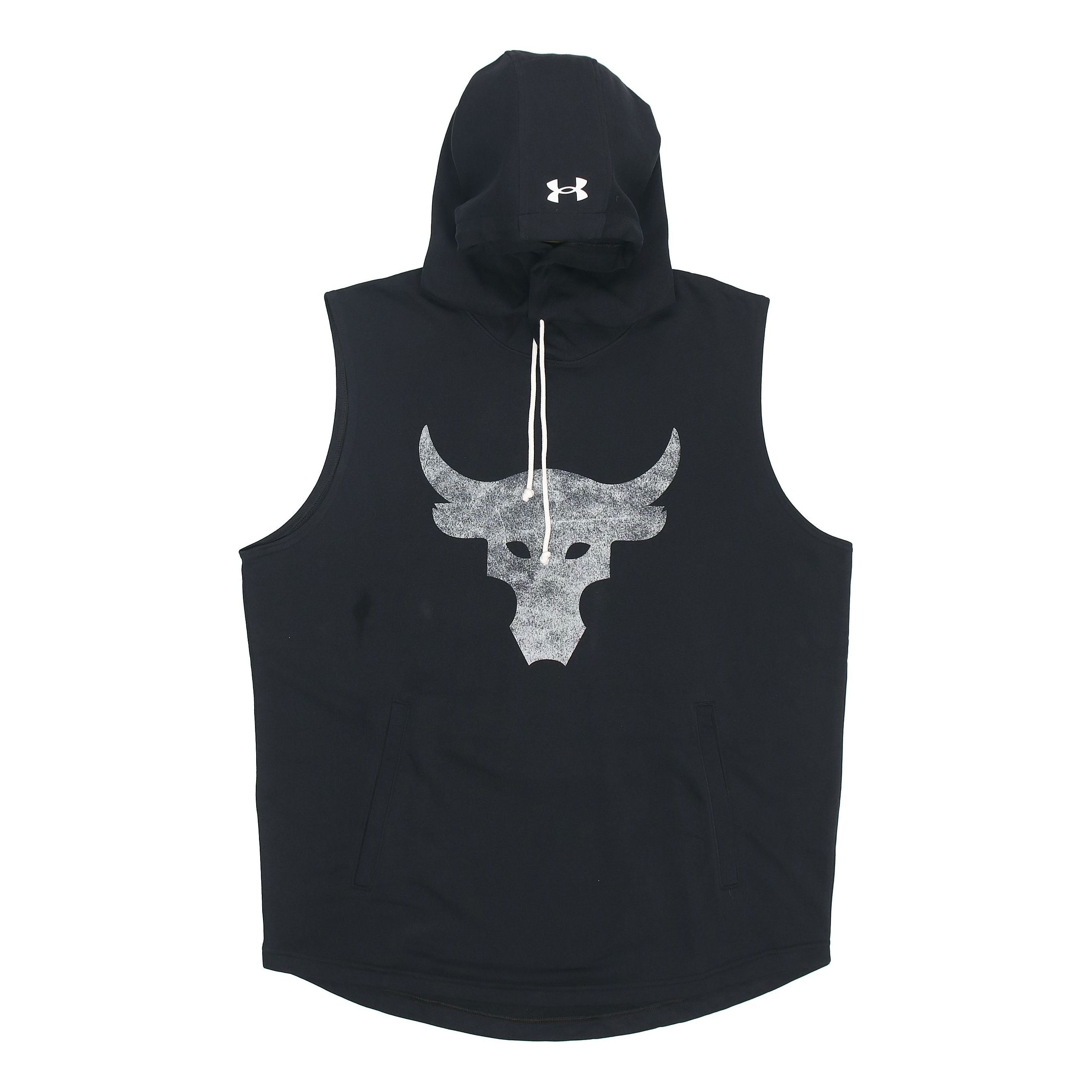 

Худи Under Armour Project Rock Terry Sleeveless Hoodie 'Black' 1367108-001, черный