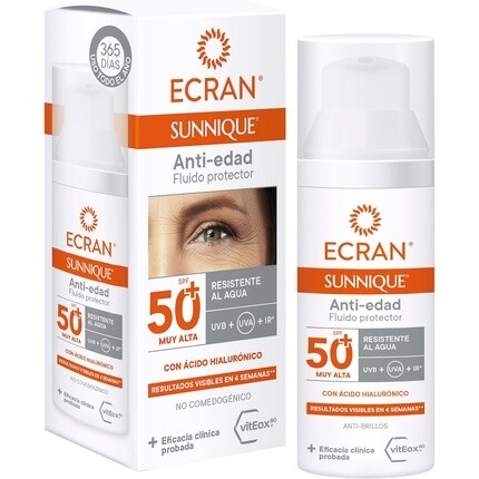 

ECRAN SUNNIQUE Антивозрастное средство для лица SPF50+ 50 мл