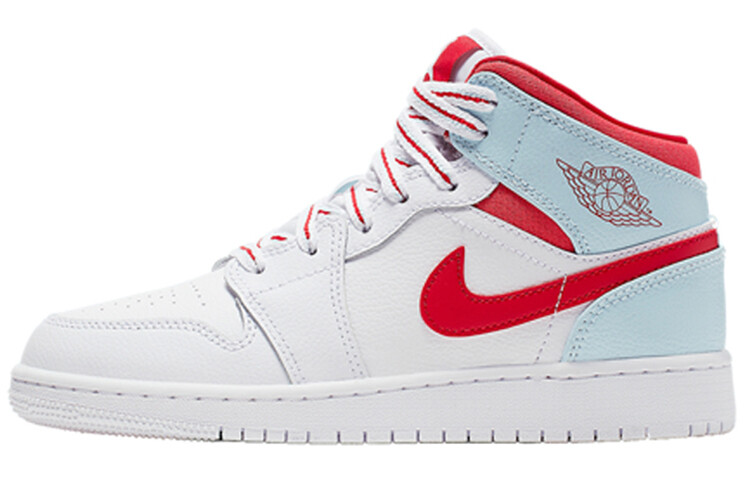

Кроссовки Jordan 1 Mid White Topaz Mist GS