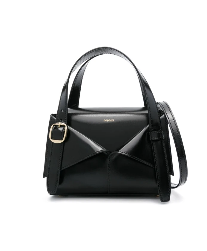 

Глянцевая мини сумка на пояс Coperni, черный