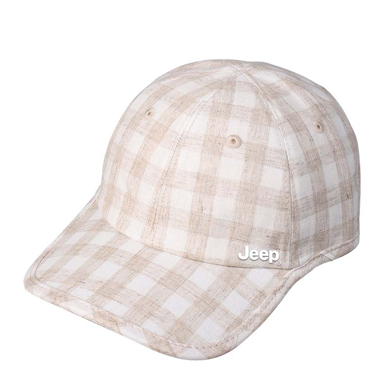 

Бейсболка Unisex из смеси хлопка и льна Jeep, экрю