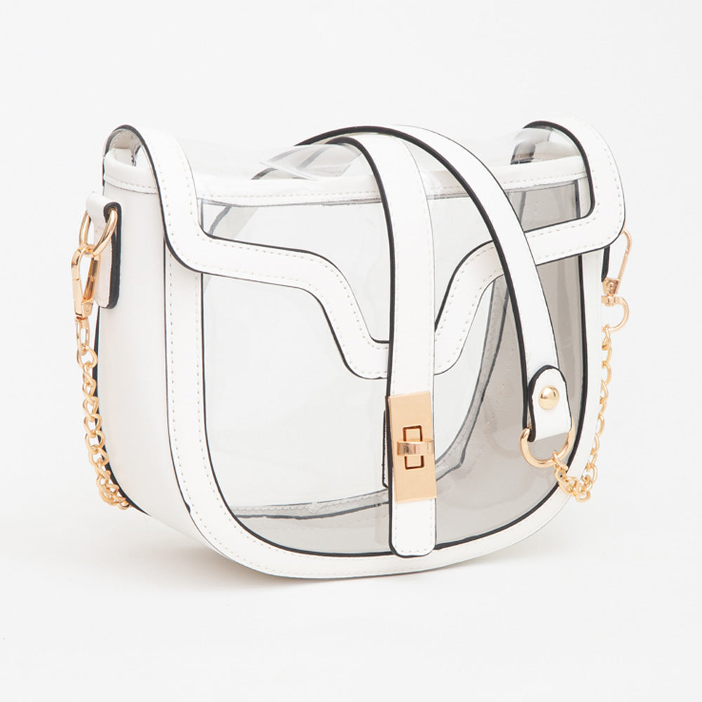 

Прозрачная седельная сумка FASHNZFAB, белый