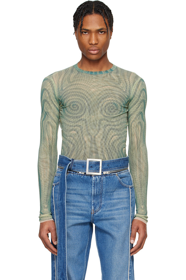 

Футболка Spirale Jean Paul Gaultier, синий