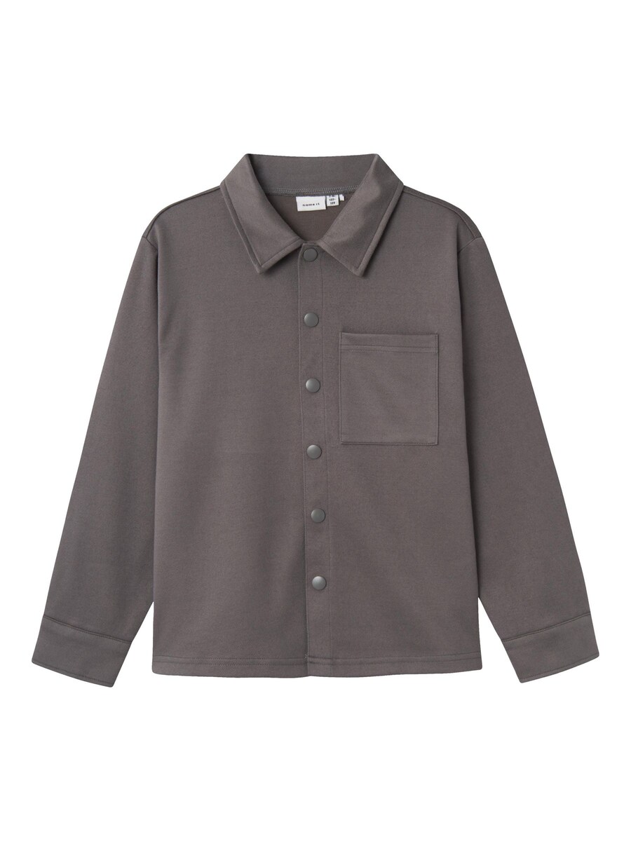 

Рубашка обычного кроя на пуговицах NAME IT, серо-коричневый