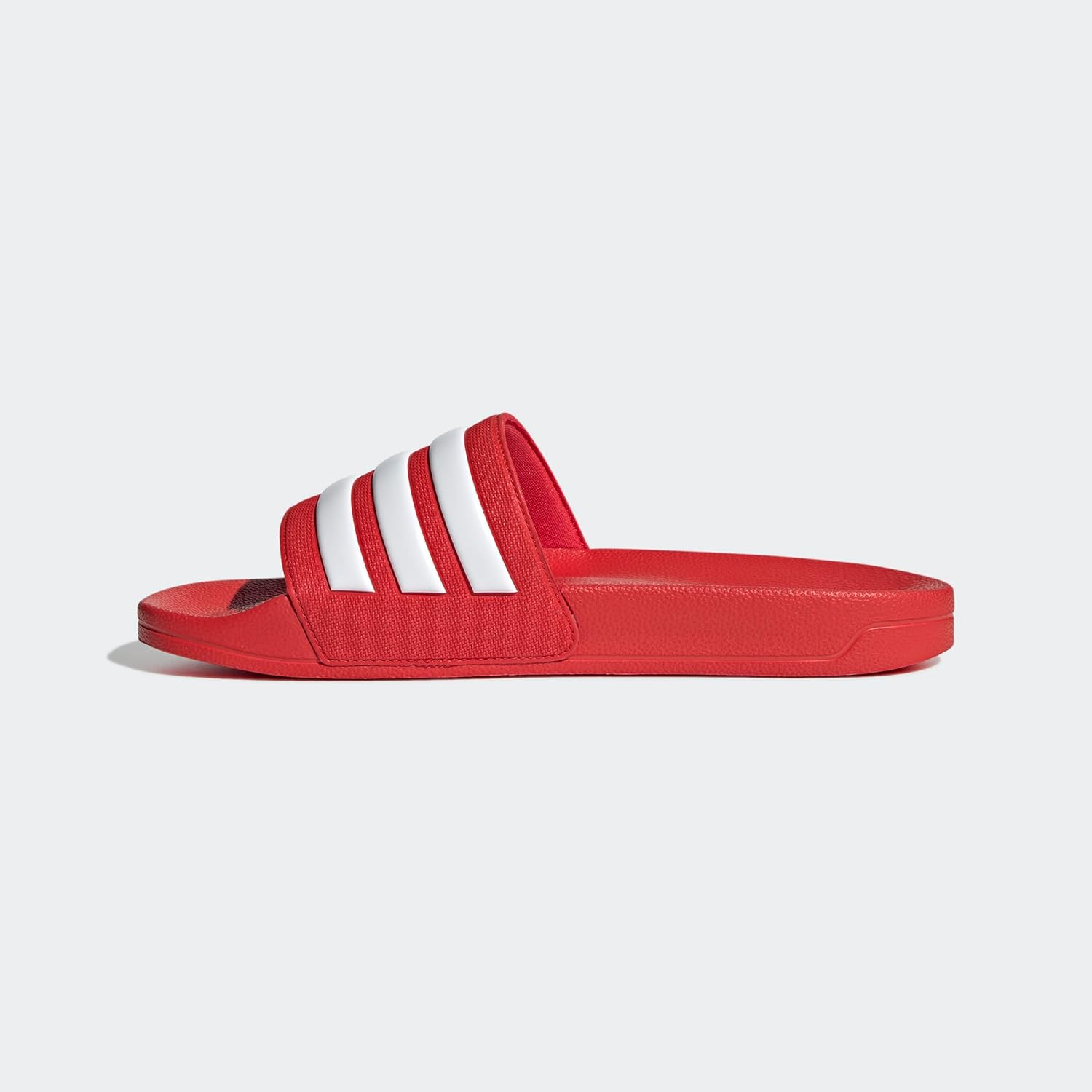 Мужские шлепанцы для душа adidas Adilette, белый/красный/ярко-красный — фото 2