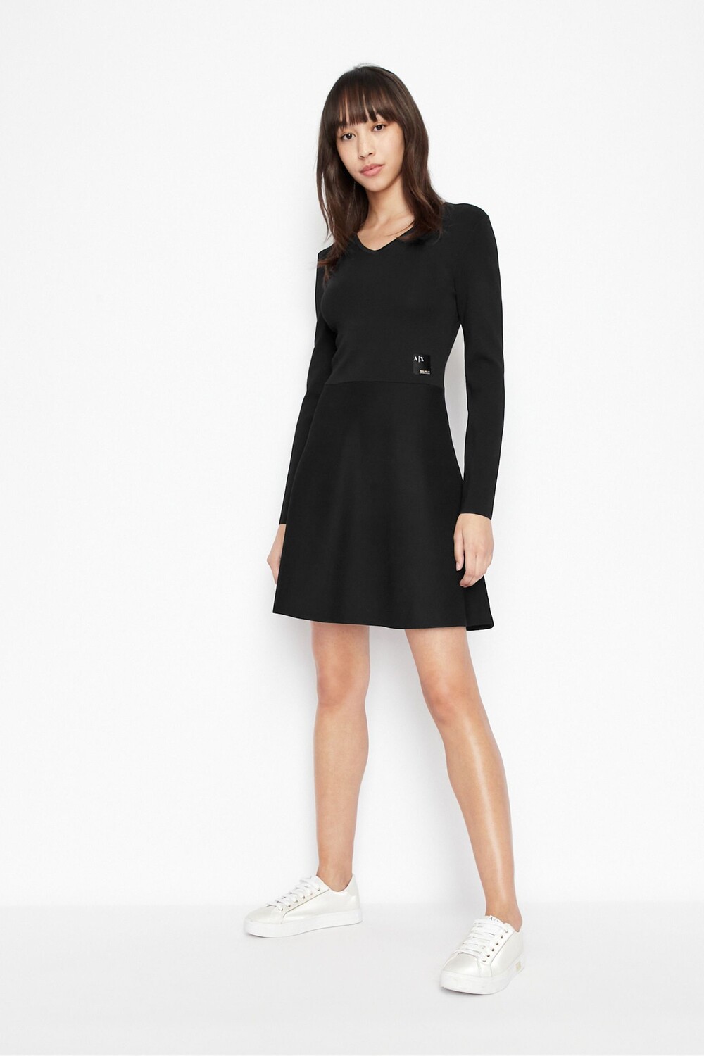 

Трикотажное платье Armani Exchange, черный