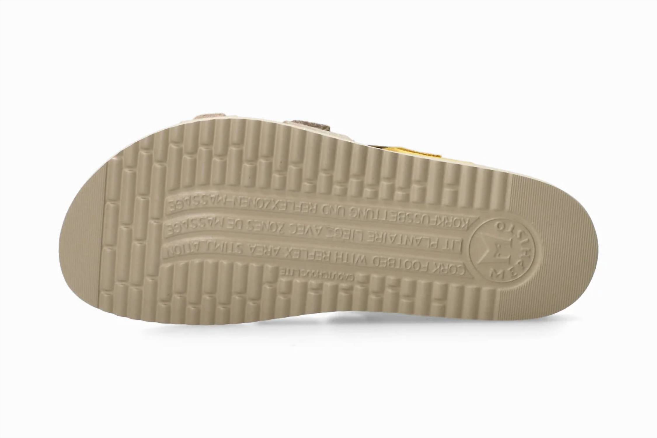 Women's Hyacinta Multi-Buckle Walking Sandal In Light Sand MEPHISTO — фото 4