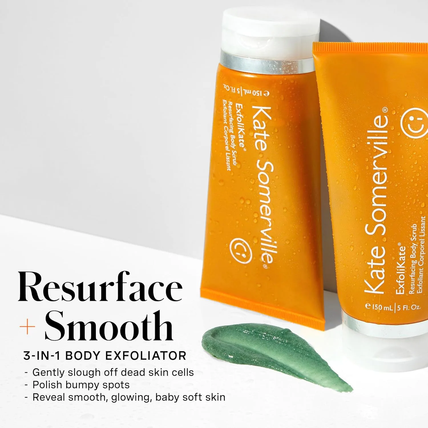 Скраб для тела Kate Somerville ExfoliKate Resurfacing Body Scrub - отшелушивающий скраб тройного действия, удаляет омертвевшие клетки кожи, улучшает тонус и текстуру, 140 мл. 148 мл (1 шт.) — фото 3