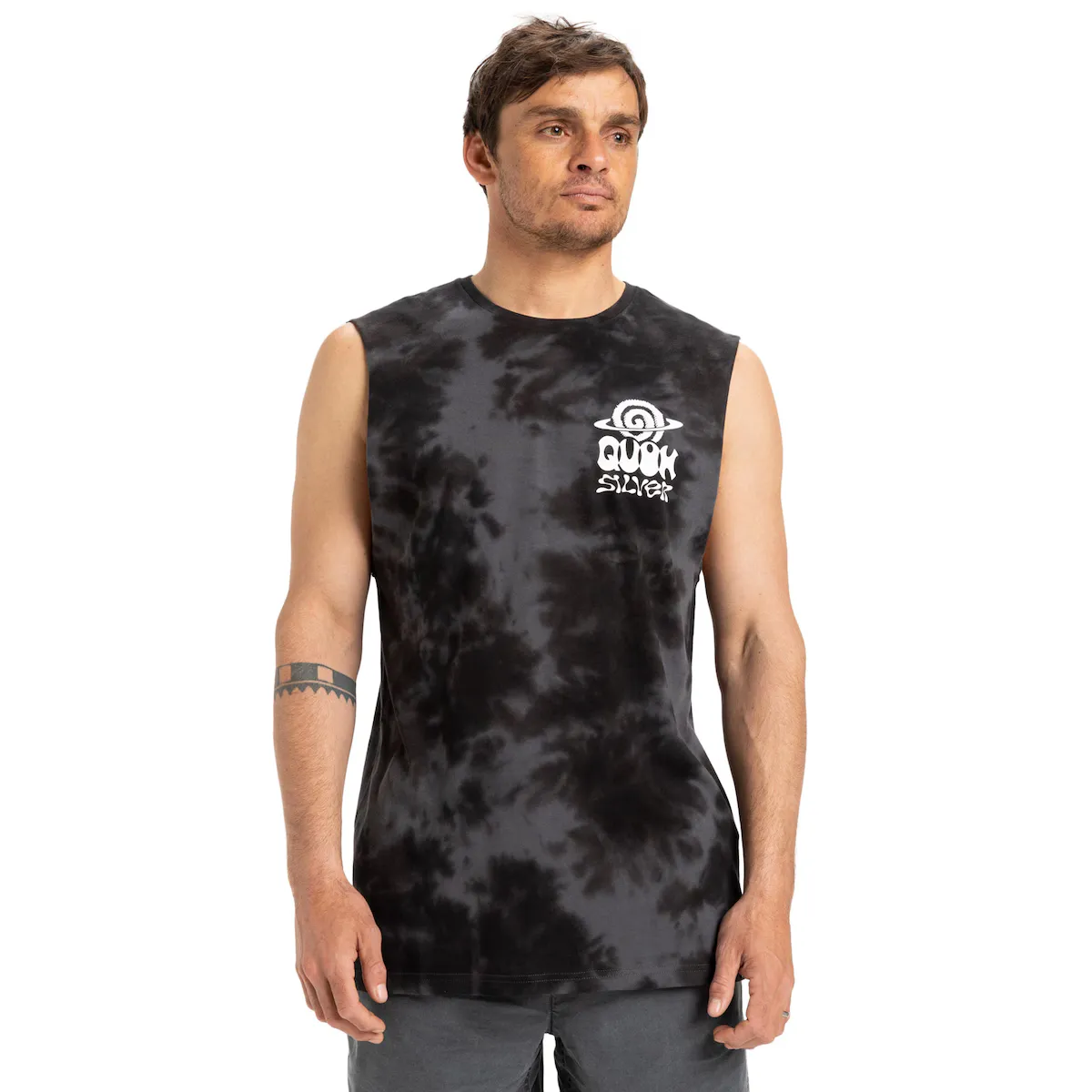 

Td Cosmic Vibrations Quiksilver мужская футболка, черный