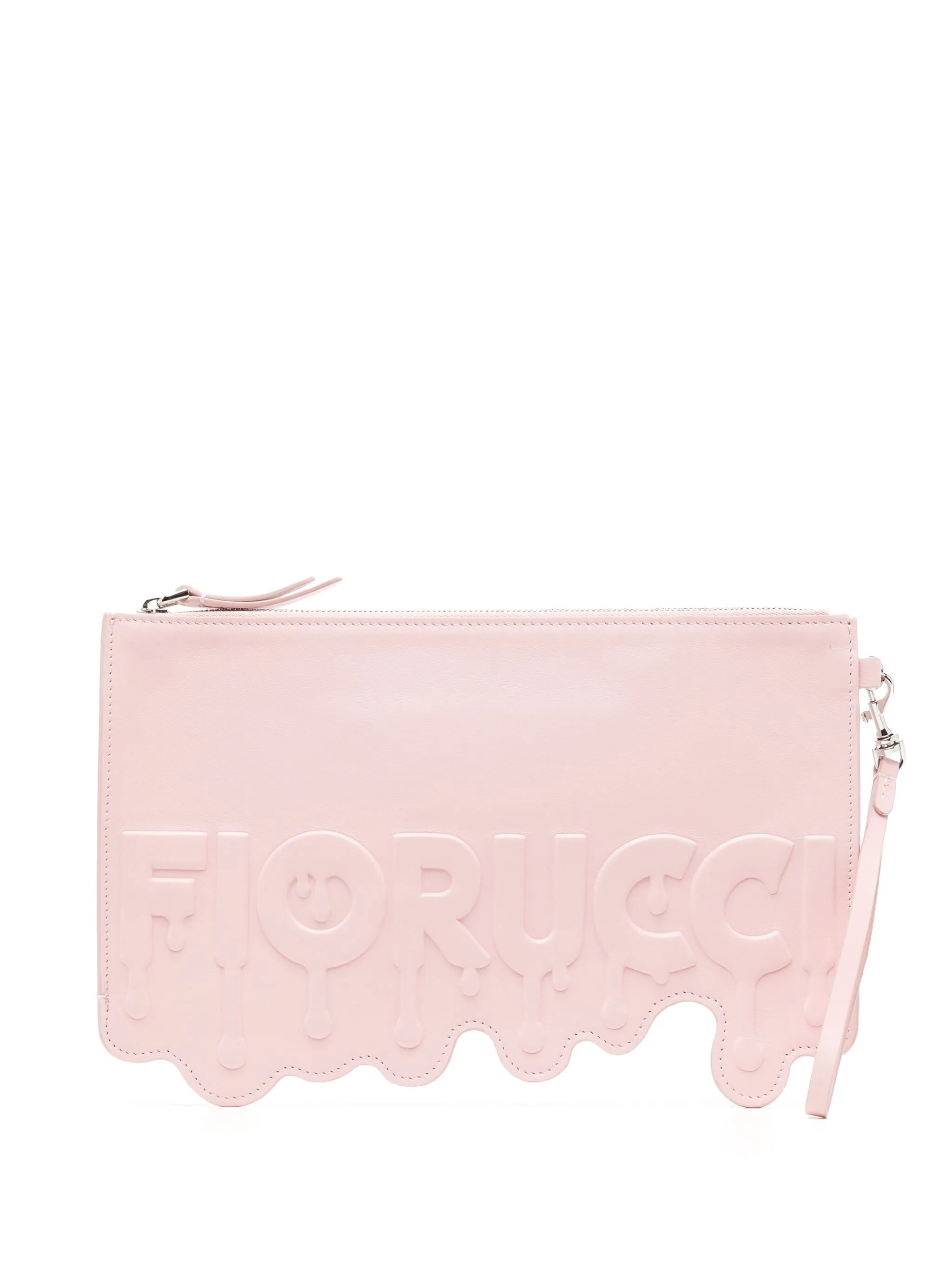 

Кожаный клатч Fiorucci, розовый