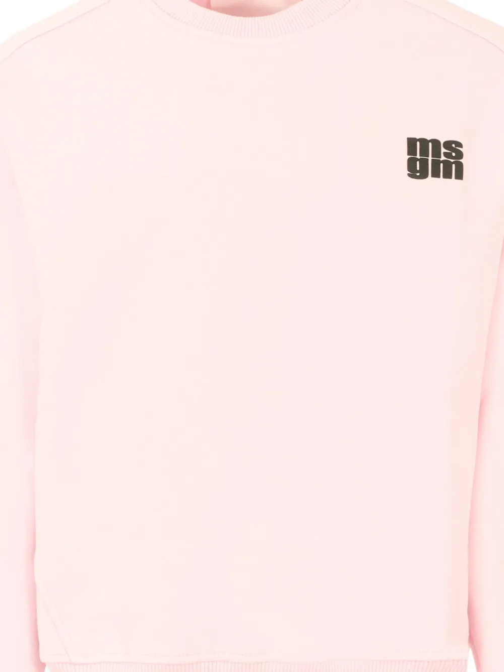 Толстовка с круглым вырезом и логотипом MSGM Kids, розовый — фото 3