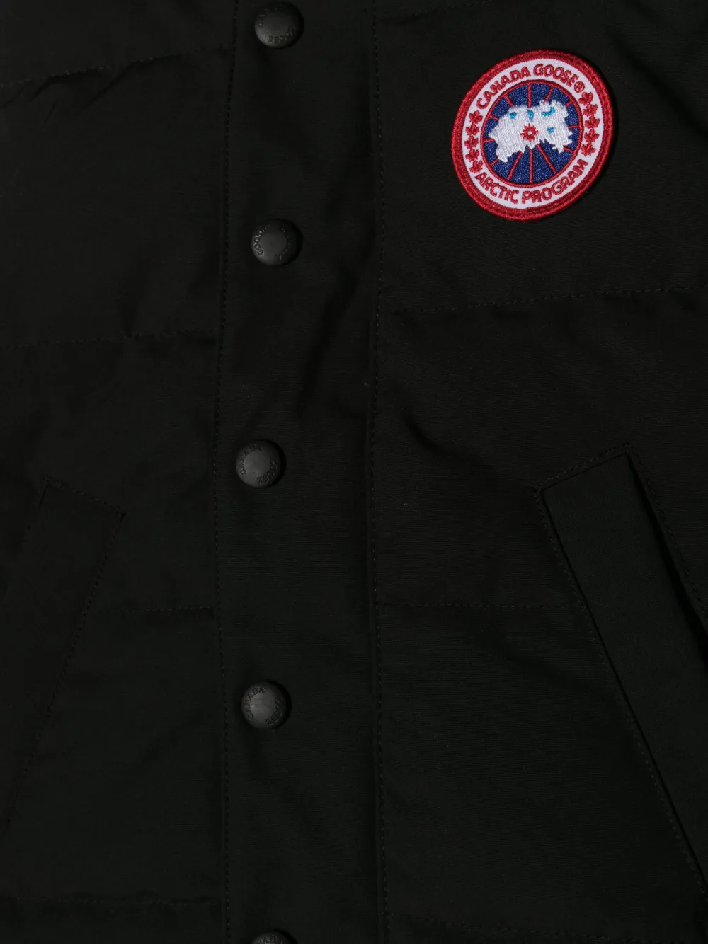 Дутый жилет Vanier Canada Goose Kids, черный — фото 3
