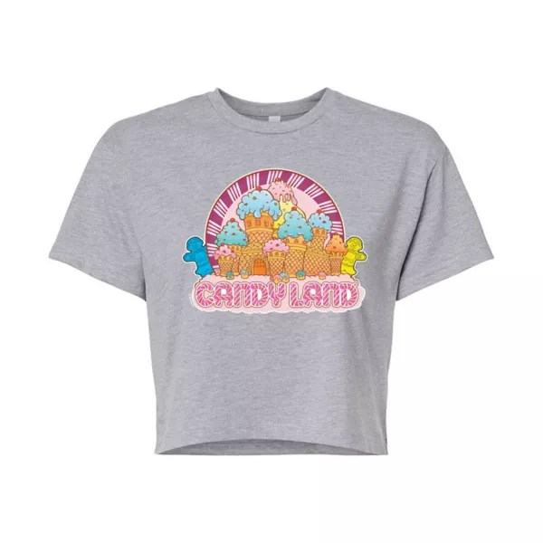 

Футболка с графическим принтом замка Candy Land для юниоров Hasbro, серый