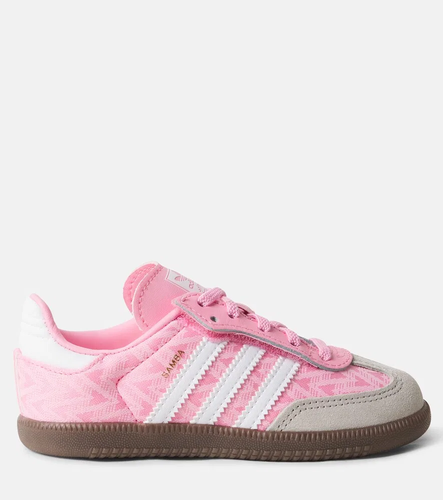 Кожаные кроссовки Samba OG Adidas Originals Kids, розовый — фото 3